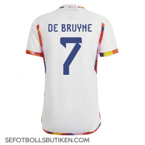Belgien Kevin De Bruyne #7 Replika Borta matchkläder VM 2022 Korta ärmar